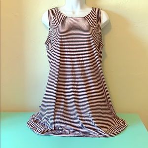 Black and white striped tunic